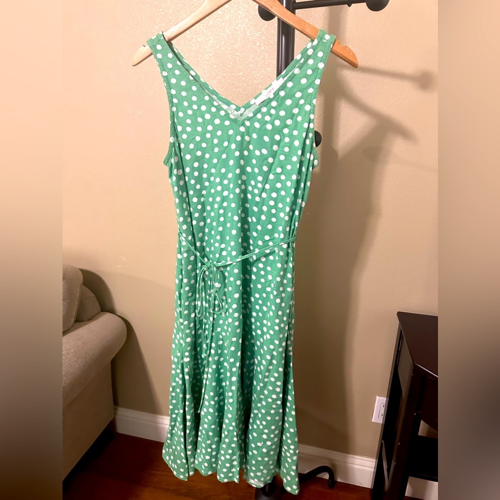 Loft Small petite polka dot dress